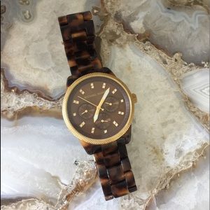 Michael Kors tortoise watch